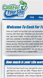 Mobile Screenshot of cashforyoursite.com